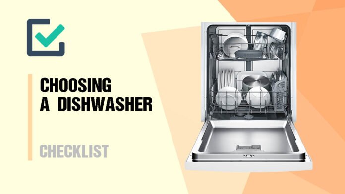 checklist choosing dishwasher
