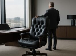 Executive leather chair in modern office – 2025 best ergonomic pick