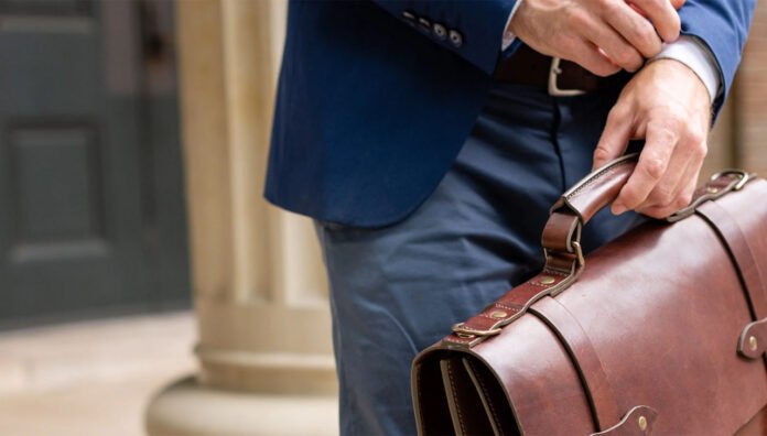 Ideal Vintage Leather Briefcase