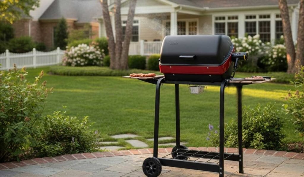 Americana Electric Cart Grill - back yard grill