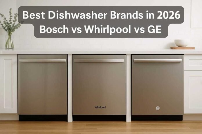 Best Dishwasher Brands Compared: Bosch vs Whirlpool vs GE in 2026