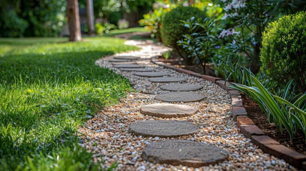 diy front yard pathway idea