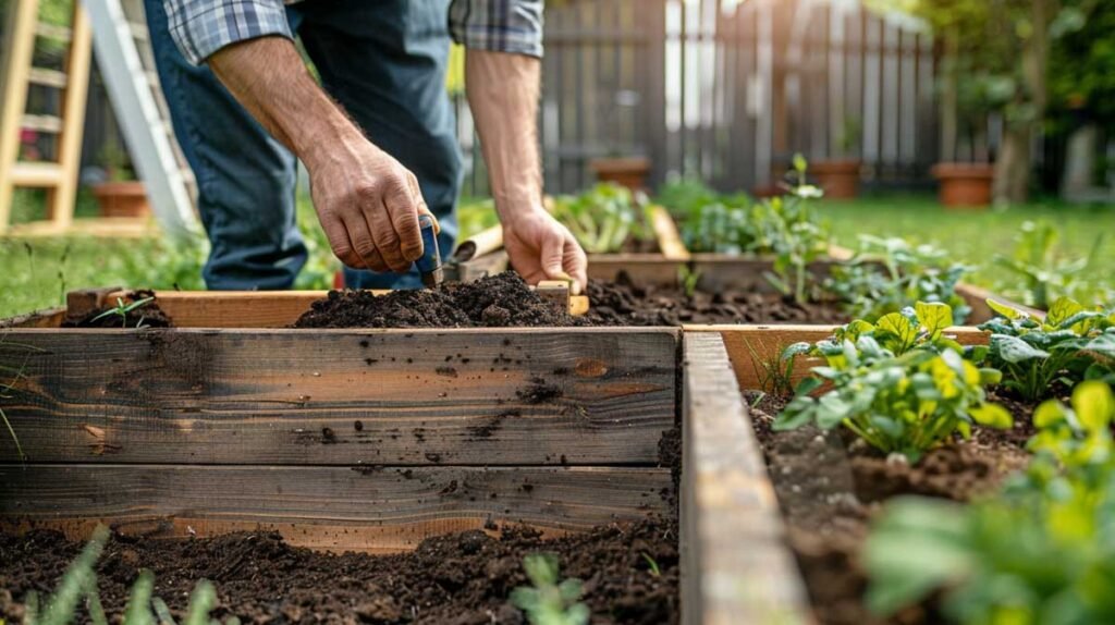diy raised garden bed project