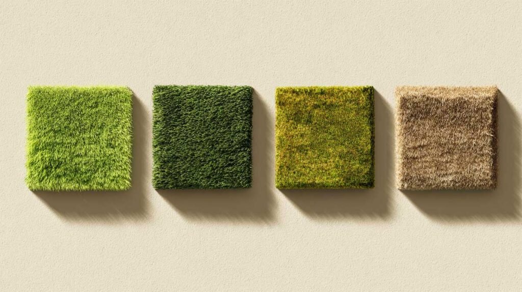 seasonal lawn care schedule chart showing spring summer fall winter lawn changes