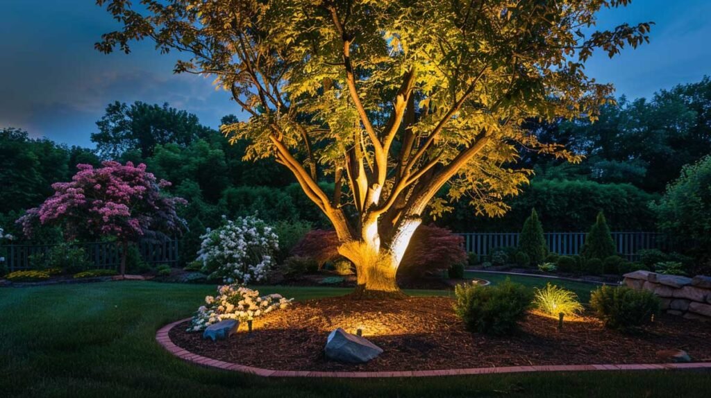 tree spotlight outdoor lighting