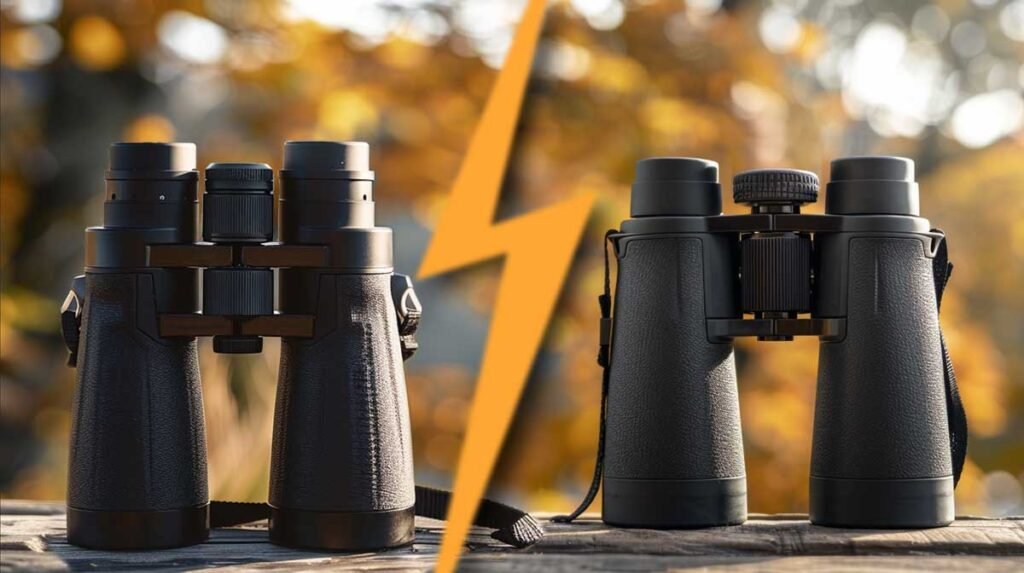 Comparison of 8x and 10x binoculars for outdoor use
