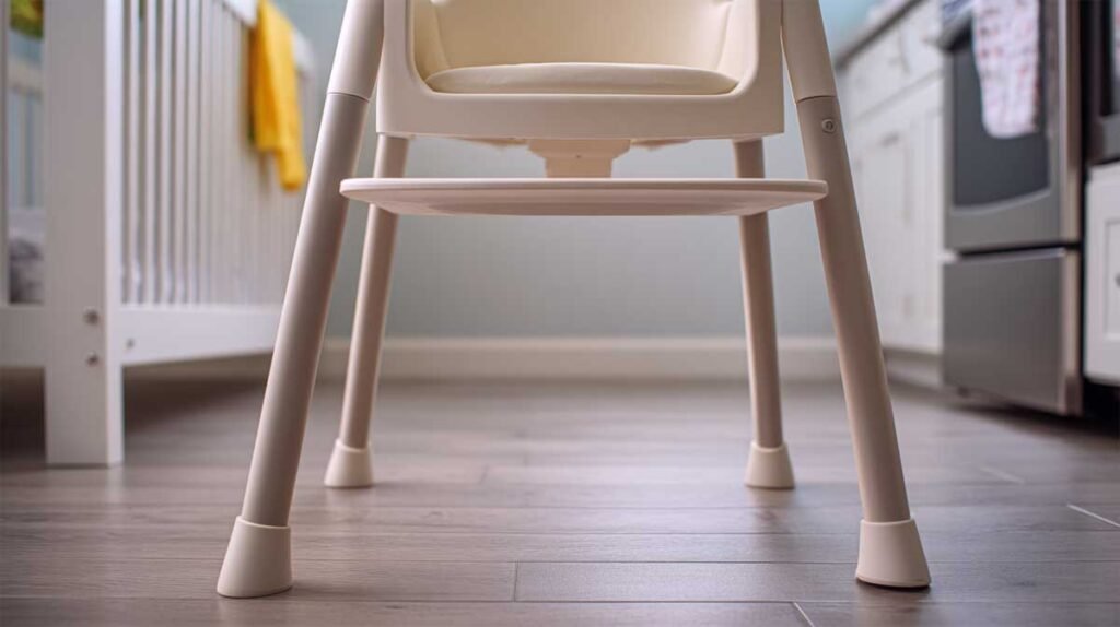 stable high chair base designed for baby safety during meals