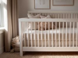newborn essentials checklist for new parents in a calm nursery setup