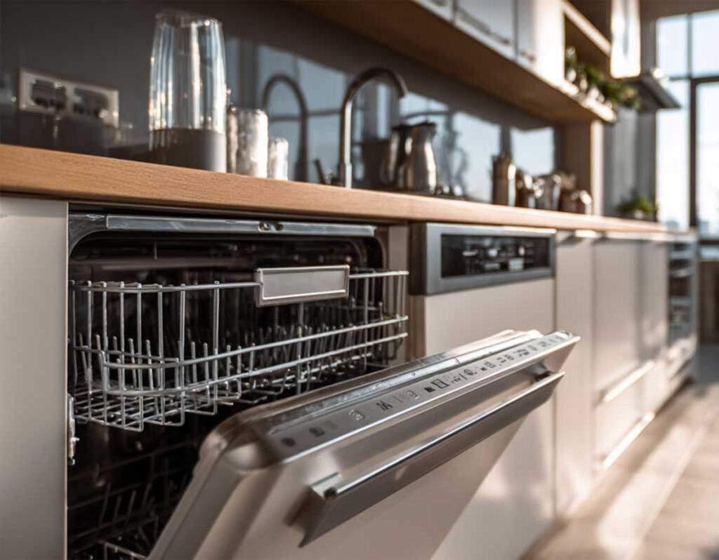 LG ThinQ smart dishwasher with Wi-Fi connectivity