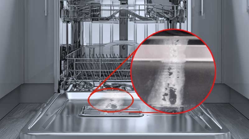 using rinse aid and dishwasher salt to prevent white residue