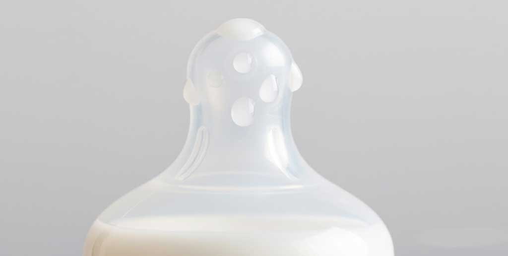 slow flow baby bottle nipple designed for newborn feeding
