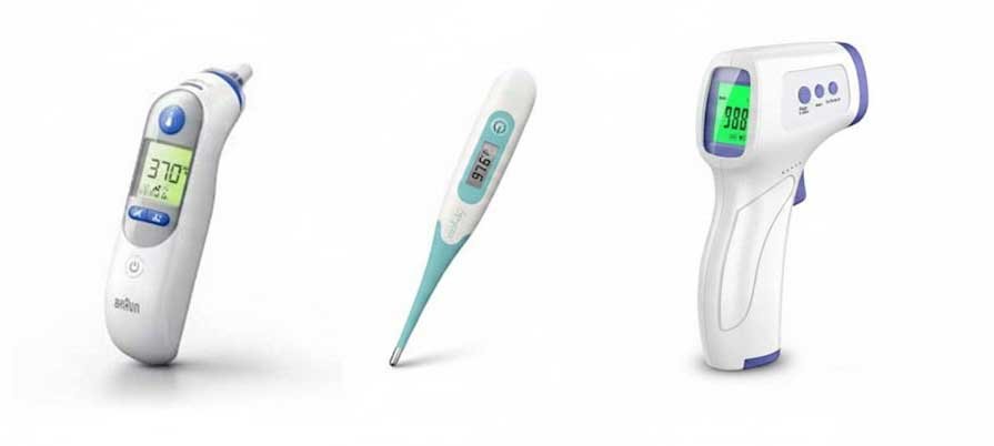 comparison of non-contact, ear, and digital baby thermometers