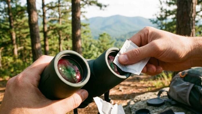Best lens cleaning wipes for binoculars used outdoors to clean coated lenses safely