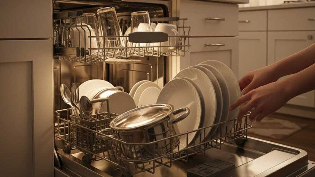 Choosing the right dishwasher cycle based on dish type and soil level