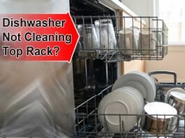Dishwasher Not Cleaning Top Rack? Causes and Fixes Explained dishwasher not cleaning top rack Top rack of dishwasher with dirty glasses while bottom rack appears clean