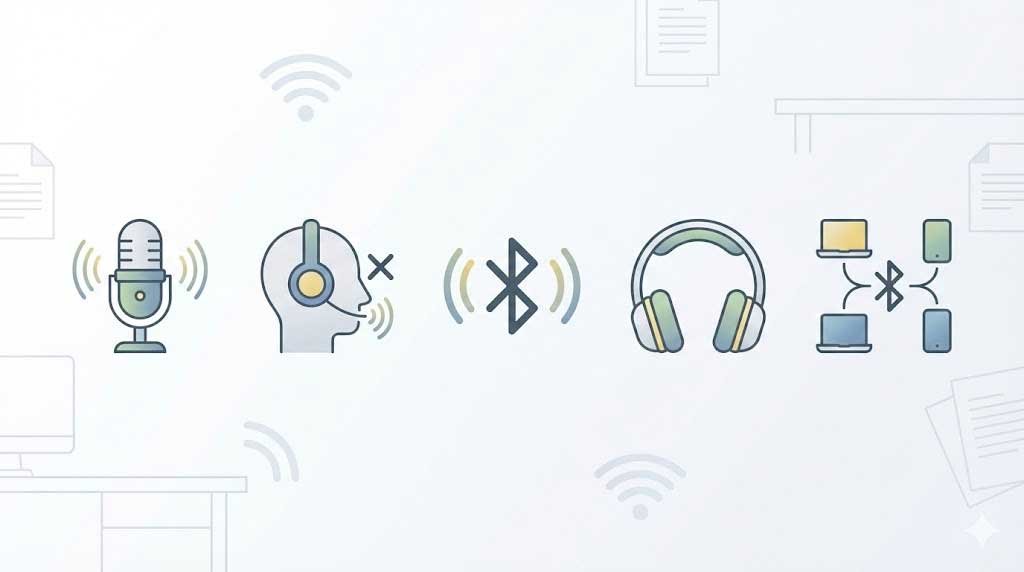 infographic explaining how to choose best headphones for Zoom calls and iPhone