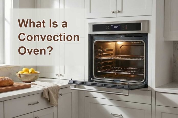 What is a convection oven in a modern American kitchen with built-in wall oven