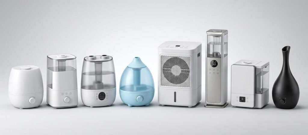 Top 8 room humidifiers lineup for 2026 shown side-by-side for comparison