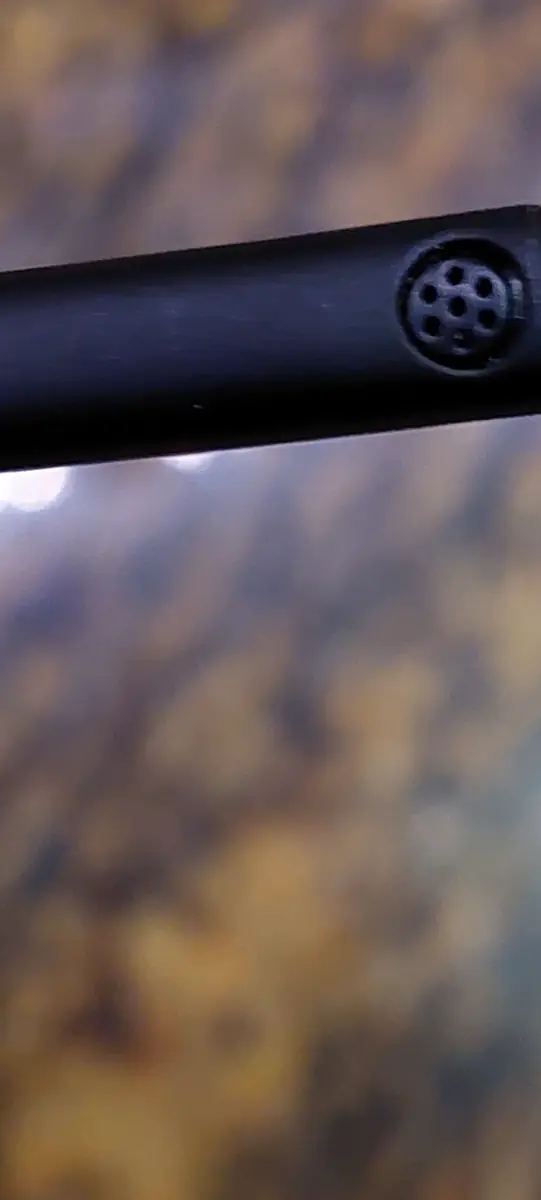 Close-up of the Jabra Evolve2 65 Mono boom microphone tip